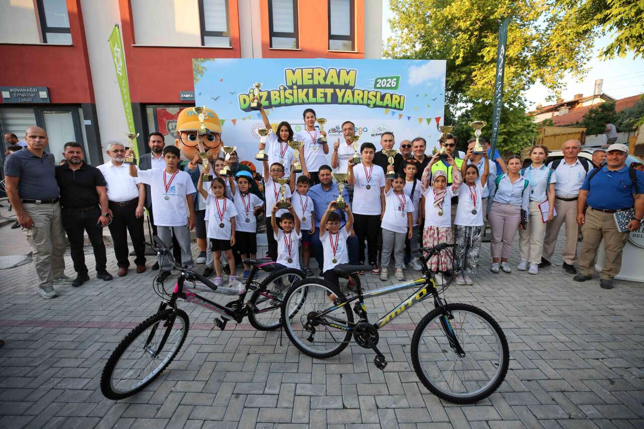Konya Meram'da mahalleleri çocukların bisiklet heyecanı sardı 5
